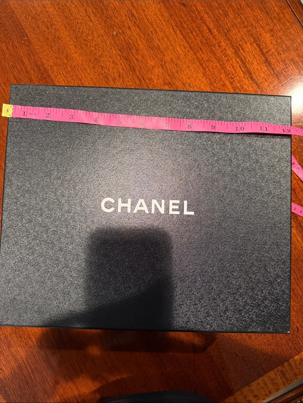 CHANEL 2025 Black Box with White Logo - Luxury Presentation. Great condition.